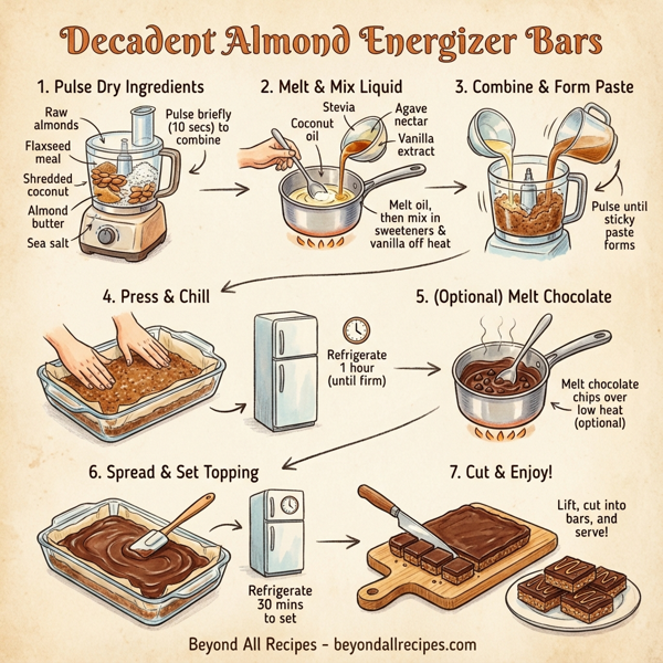 Decadent Almond Energizer Bars instructions