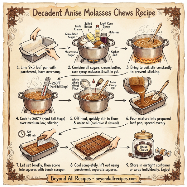 Decadent Anise Molasses Chews instructions