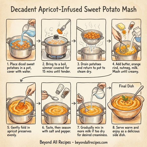 Decadent Apricot-Infused Sweet Potato Mash instructions