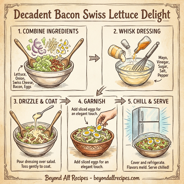 Decadent Bacon Swiss Lettuce Delight instructions