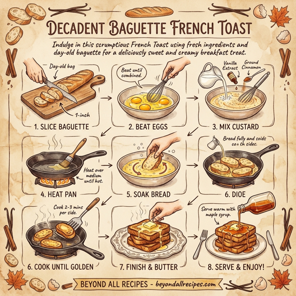 Decadent Baguette French Toast instructions