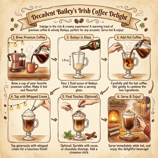 Decadent Bailey's Irish Coffee Delight instructions