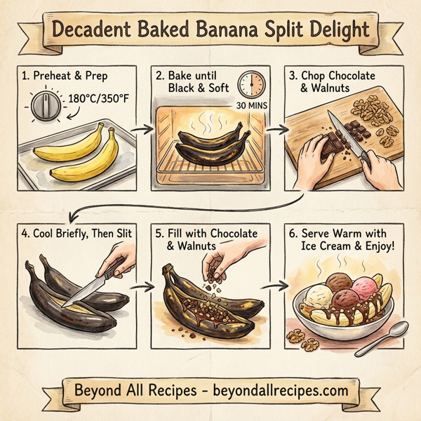 Decadent Baked Banana Split Delight instructions
