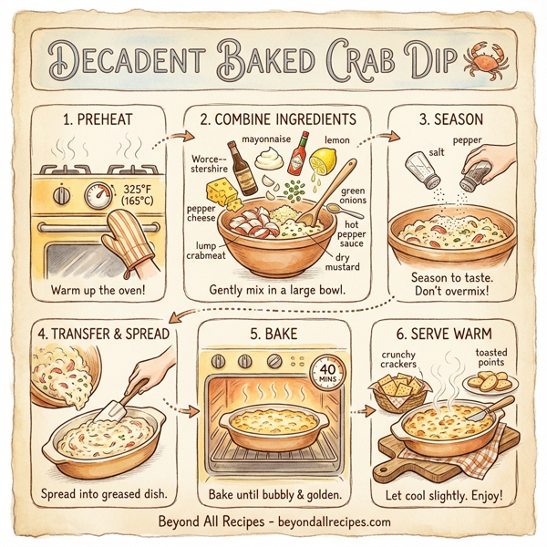 Decadent Baked Crab Dip instructions