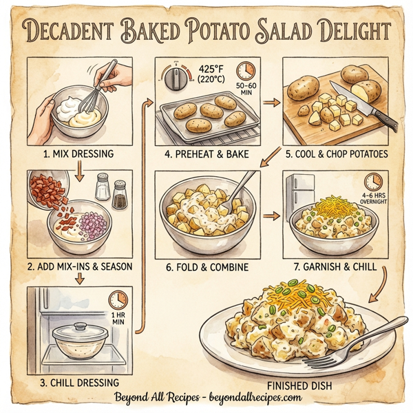 Decadent Baked Potato Salad Delight instructions