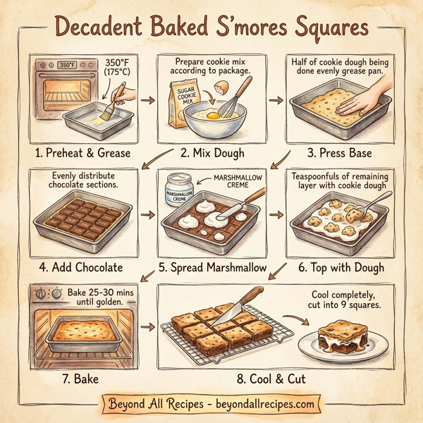 Decadent Baked S'mores Squares instructions
