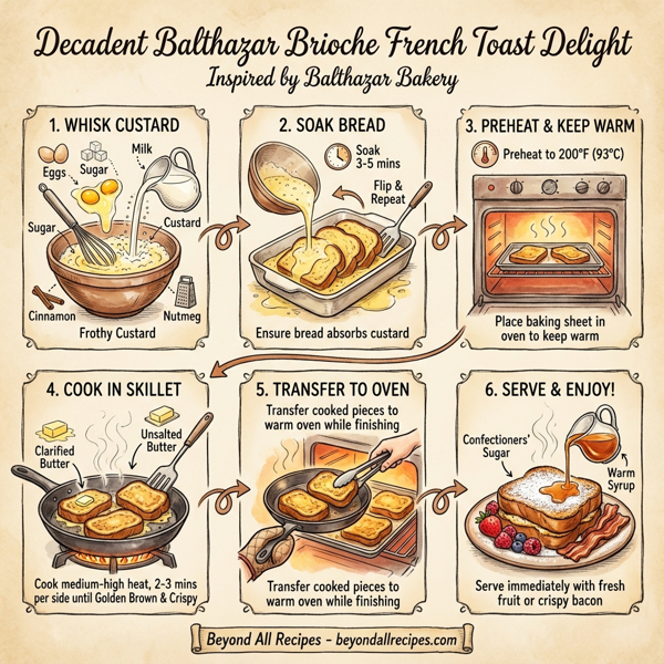 Decadent Balthazar Brioche French Toast Delight instructions