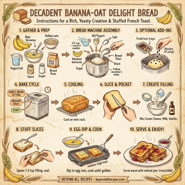 Decadent Banana-Oat Delight Bread instructions