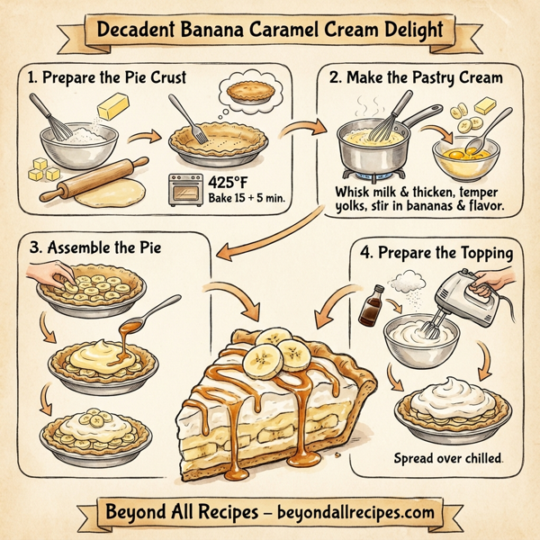 Decadent Banana Caramel Cream Delight instructions
