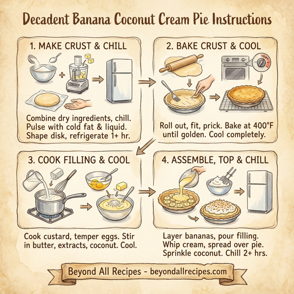 Decadent Banana Coconut Cream Pie instructions