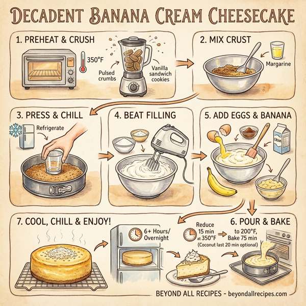 Decadent Banana Cream Cheesecake instructions