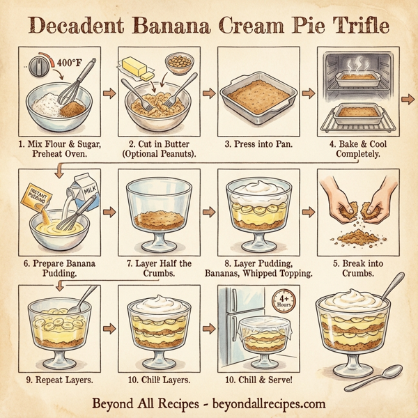 Decadent Banana Cream Pie Trifle instructions