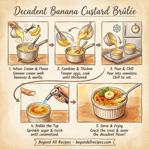Decadent Banana Custard Brûlée instructions