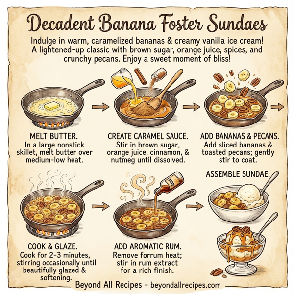 Decadent Banana Foster Sundaes instructions