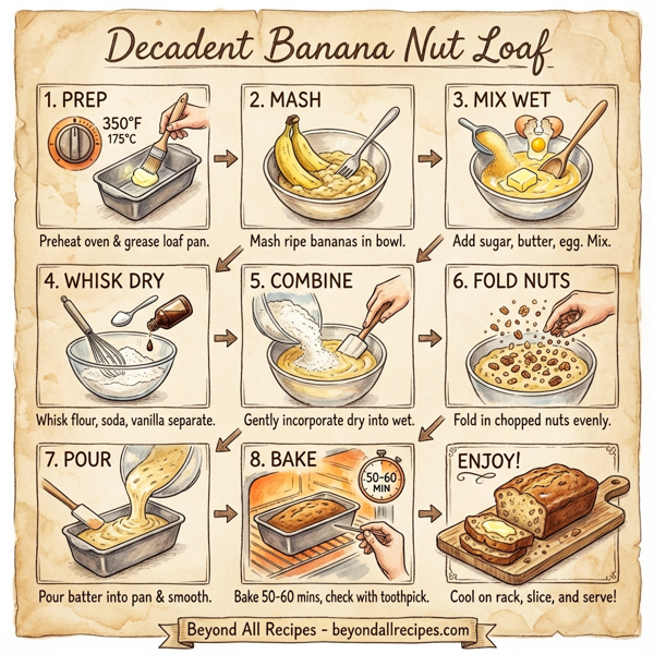 Decadent Banana Nut Loaf instructions