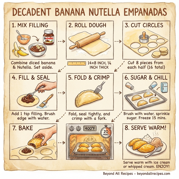 Decadent Banana Nutella Empanadas instructions