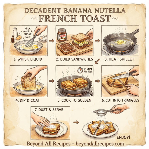 Decadent Banana Nutella French Toast instructions