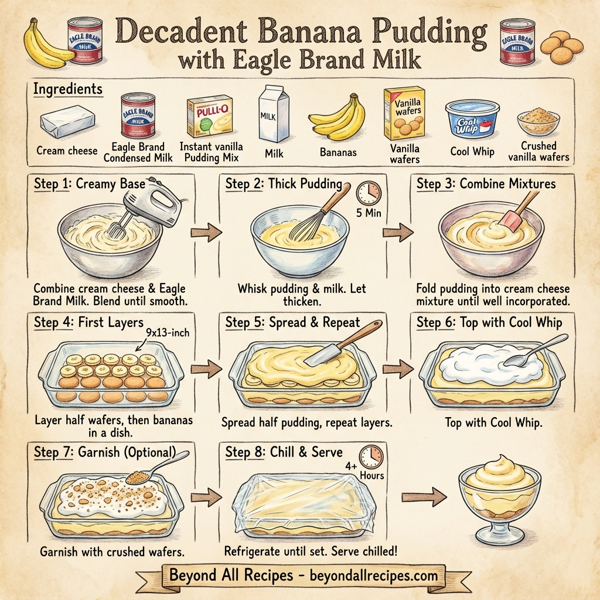 Decadent Banana Pudding with Eagle Brand Milk instructions