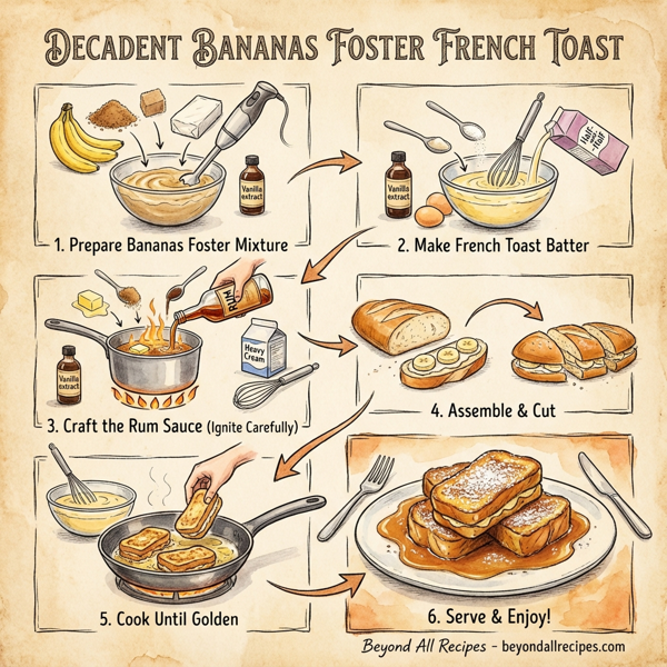 Decadent Bananas Foster French Toast instructions