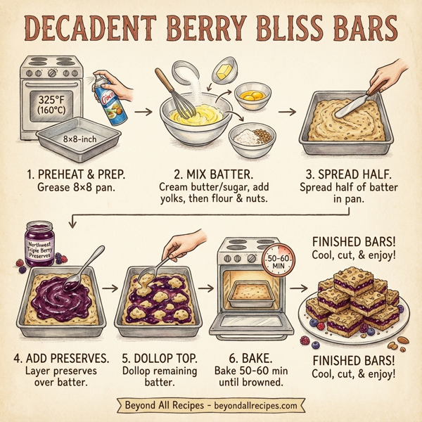 Decadent Berry Bliss Bars instructions