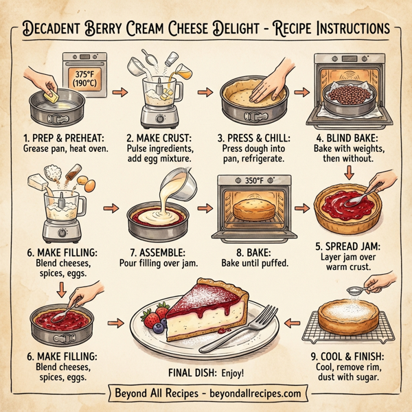 Decadent Berry Cream Cheese Delight instructions