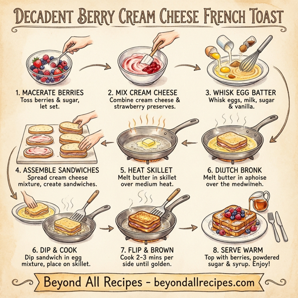 Decadent Berry Cream Cheese French Toast instructions