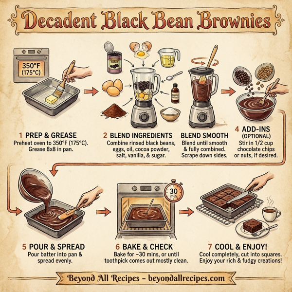 Decadent Black Bean Brownies instructions