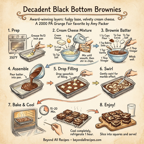 Decadent Black Bottom Brownies instructions