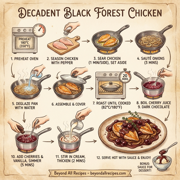 Decadent Black Forest Chicken instructions