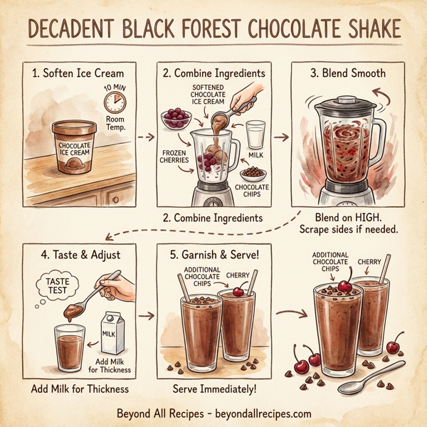 Decadent Black Forest Chocolate Shake instructions