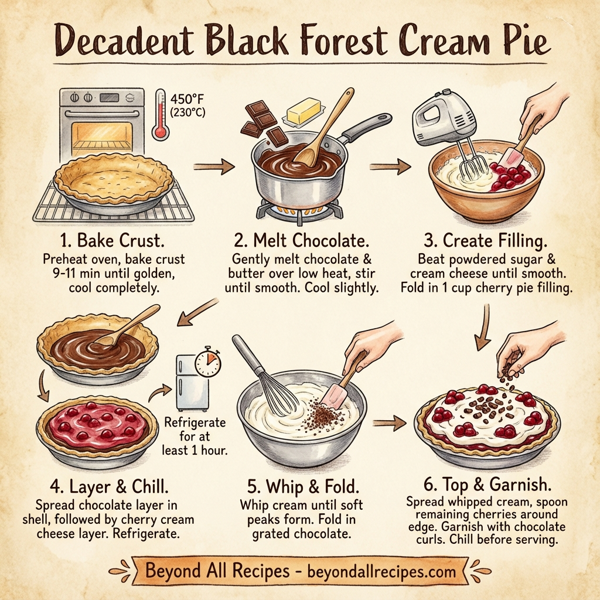 Decadent Black Forest Cream Pie instructions