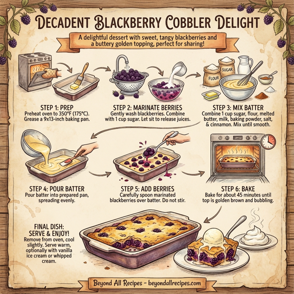 Decadent Blackberry Cobbler Delight instructions