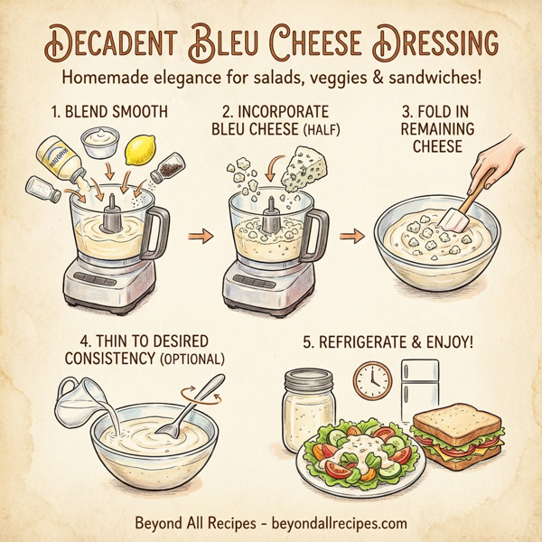 Decadent Bleu Cheese Dressing instructions