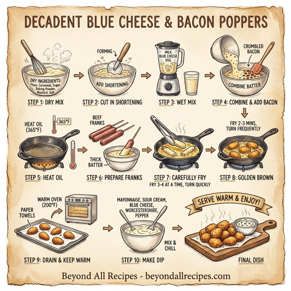 Decadent Blue Cheese & Bacon Poppers instructions