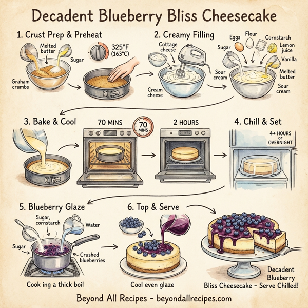 Decadent Blueberry Bliss Cheesecake instructions