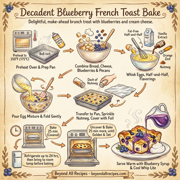 Decadent Blueberry French Toast Bake instructions