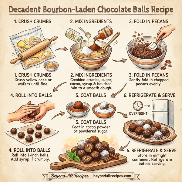 Decadent Bourbon-Laden Chocolate Balls instructions