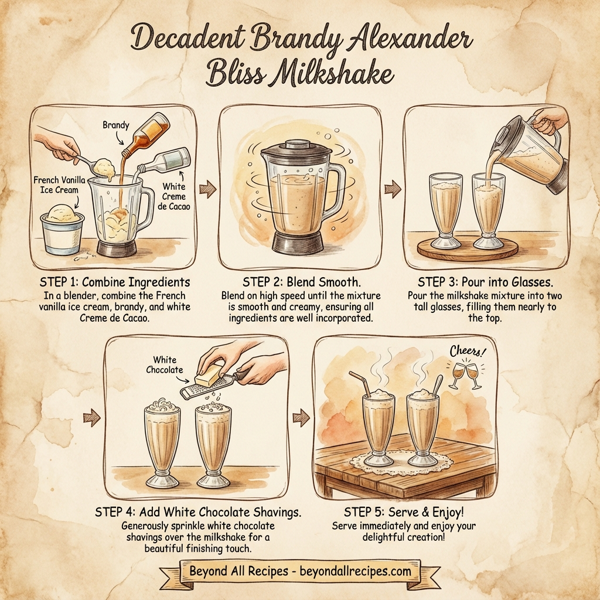 Decadent Brandy Alexander Bliss Milkshake instructions