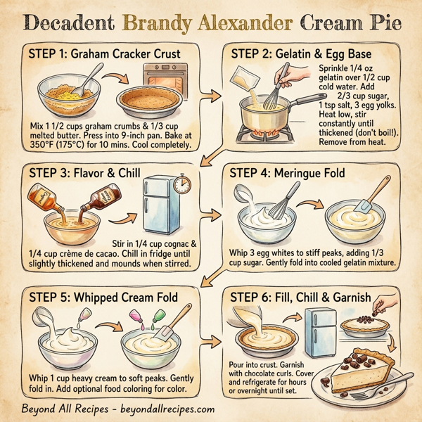 Decadent Brandy Alexander Cream Pie instructions