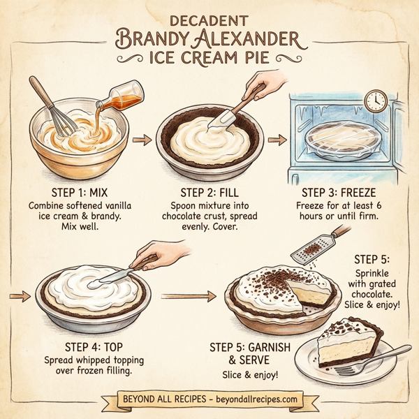 Decadent Brandy Alexander Ice Cream Pie instructions