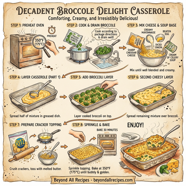 Decadent Broccoli Delight Casserole instructions