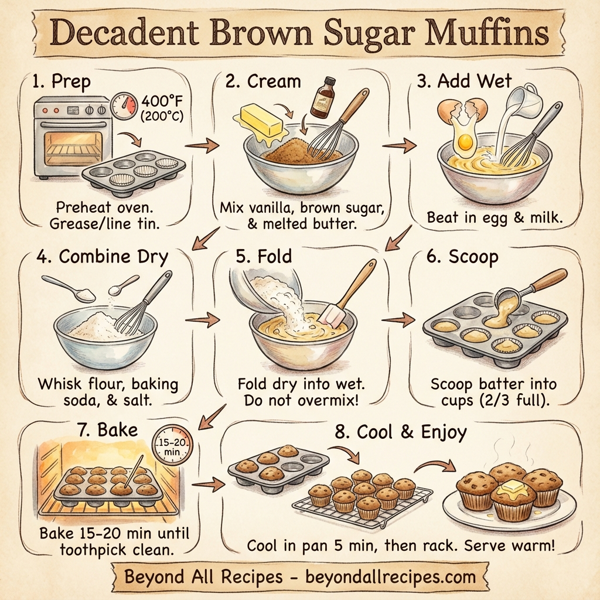 Decadent Brown Sugar Muffins instructions