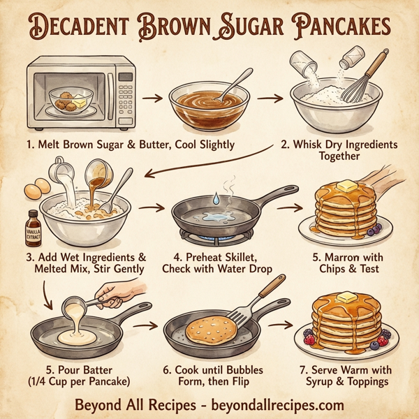 Decadent Brown Sugar Pancakes instructions