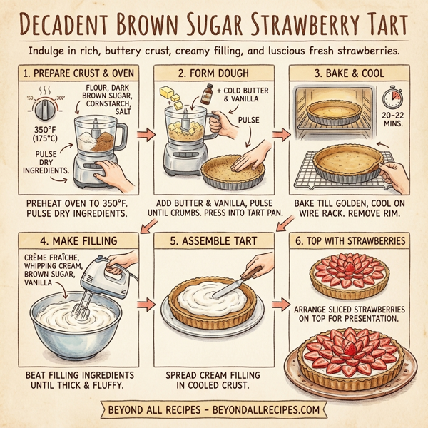 Decadent Brown Sugar Strawberry Tart instructions