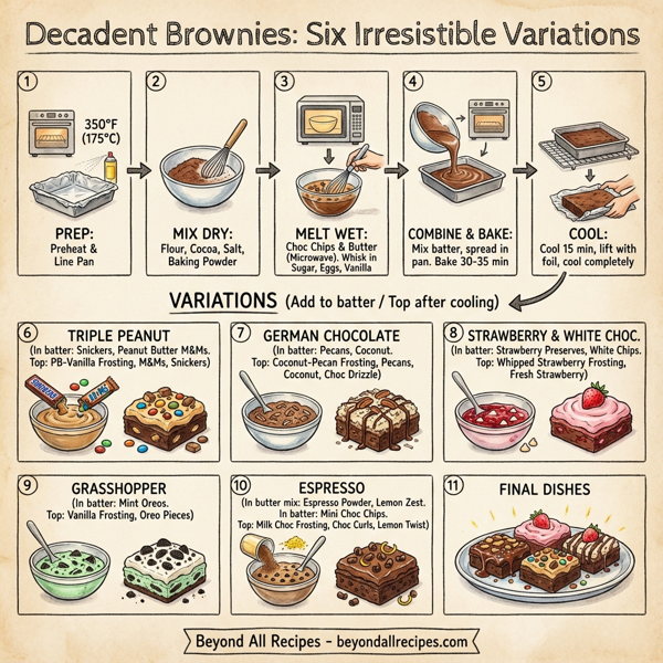 Decadent Brownies: Six Irresistible Variations instructions