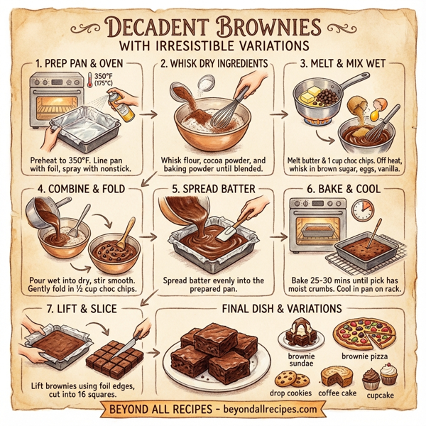 Decadent Brownies with Irresistible Variations instructions