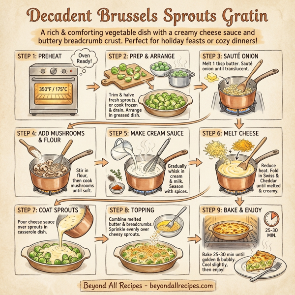 Decadent Brussels Sprouts Gratin instructions