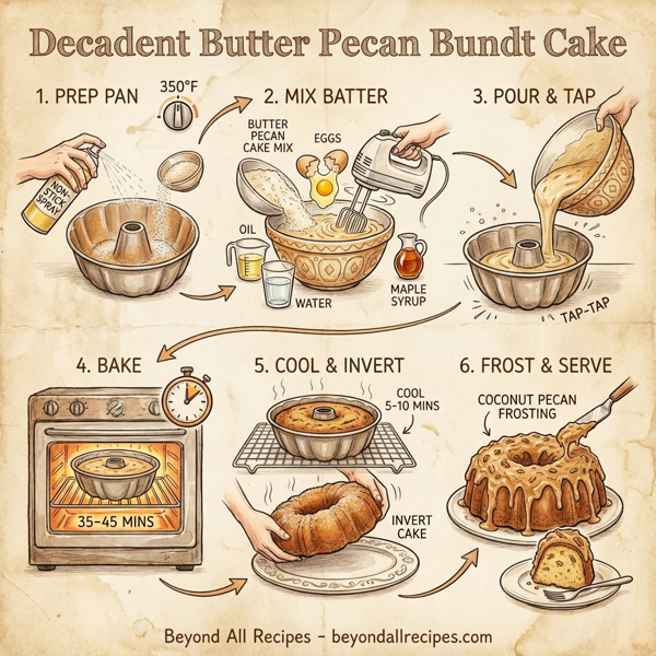 Decadent Butter Pecan Bundt Cake instructions