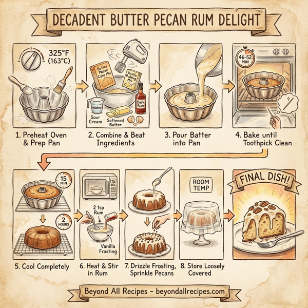 Decadent Butter Pecan Rum Delight instructions
