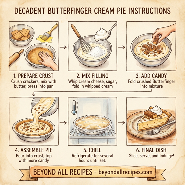 Decadent Butterfinger Cream Pie instructions